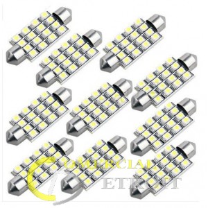 Luz interior coche LED BLANCA 10X42MM