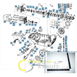 Palanca de seguridad corta para hidrolimpiadora Einhell HR 160