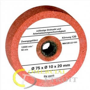 Muela para amoladora de banco  75x10x20mm  G120 