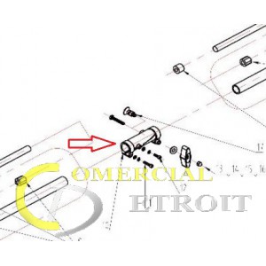 CONECTOR TUBOS MULTICUTTER DUCATI DBC3301M-S 32.6 CC